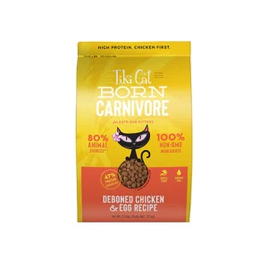 TIKI CAT BORN CARNIVORE™ NOURRITURE SÈCHE POULET ET OEUFSPOUR CHATS